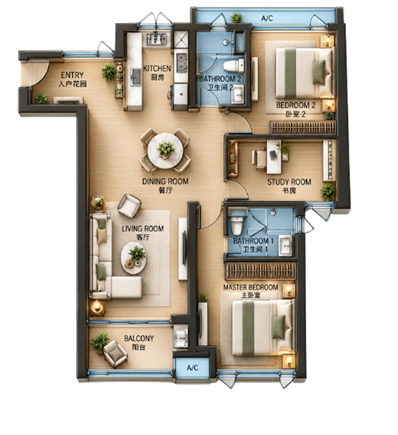 Type D3 Floor Plan